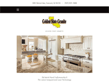 Tablet Screenshot of goldenstategranite.com